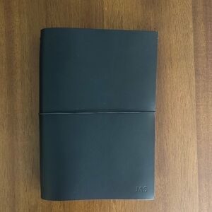 Paper Republic Grand Voyager XL Black Leather Notebook Cover